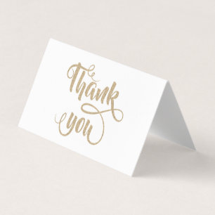 Cartões de agradecimentos de pontos Dourados, bran