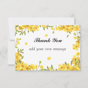 cartões de agradecimentos de primavera de girasso