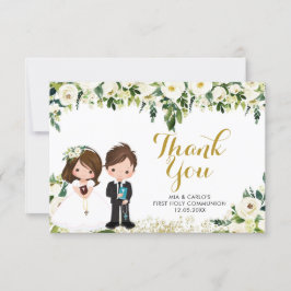 Cartões de agradecimentos de primeira comunhão de 