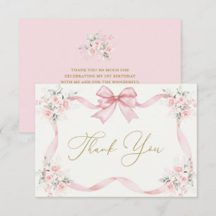 Cartões de agradecimentos de primeiro aniversario 