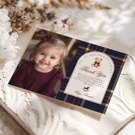 Cartões de agradecimentos de primeiro aniversario 