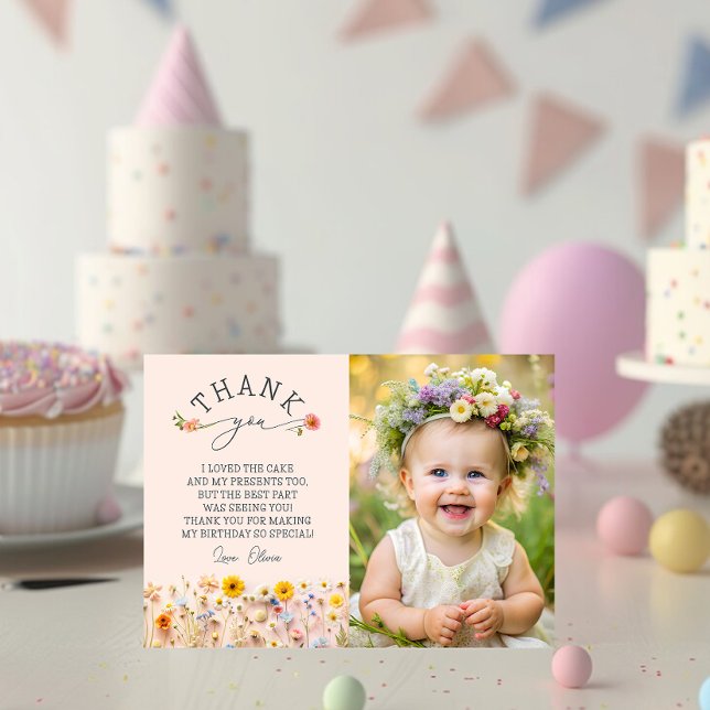 Cartões de agradecimentos de primeiro aniversario  (Criador carregado)