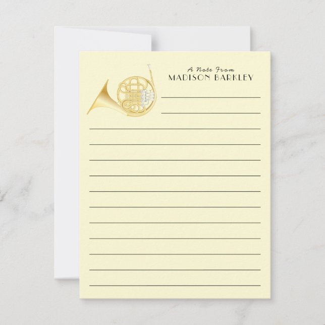 Cartões de agradecimentos de Professores de Banda  (Frente)