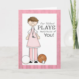 Cartões de agradecimentos de Professores do PE fem