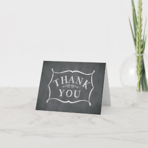 Cartões de agradecimentos de quadros chalkboard