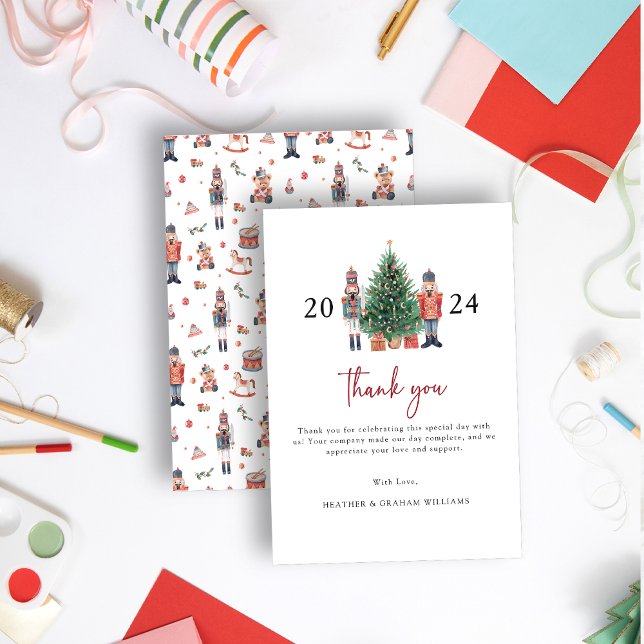 Cartões de agradecimentos de quebra-cabeça (Nutcracker Thank You Card)