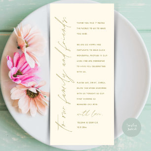 Cartões de agradecimentos de Recepção de Casamento