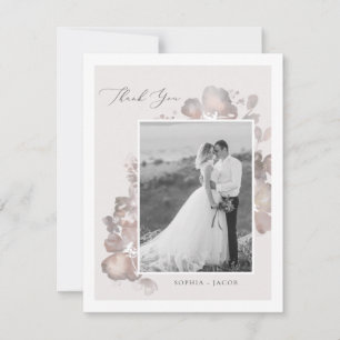 Cartões de agradecimentos de Romance de Aquarela