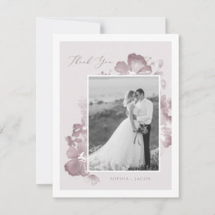 Cartões de agradecimentos de Romance de Aquarela