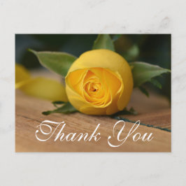 Cartões de agradecimentos de Rosa Amarelo Script