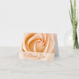 Cartões de agradecimentos de Rosa de Creme