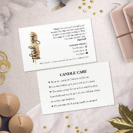 Cartões de agradecimentos de Script Chic Gliter Gl