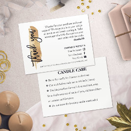Cartões de agradecimentos de Script Chic Gliter Gl