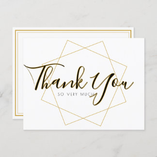 Cartões de agradecimentos de Script Clássico