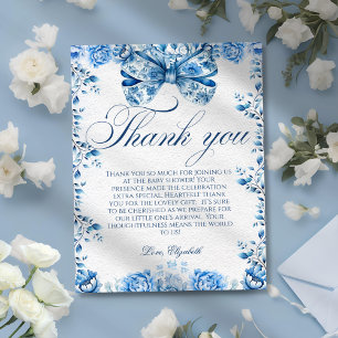 Cartões de agradecimentos de Script de Arco Floral