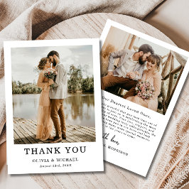 Cartões de agradecimentos de Script Simples de Fot