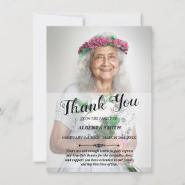 Cartões de agradecimentos de simpatia