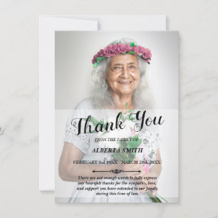 Cartões de agradecimentos de simpatia