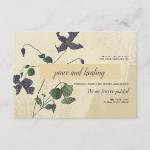 Cartões de agradecimentos de Simpatia Botânica