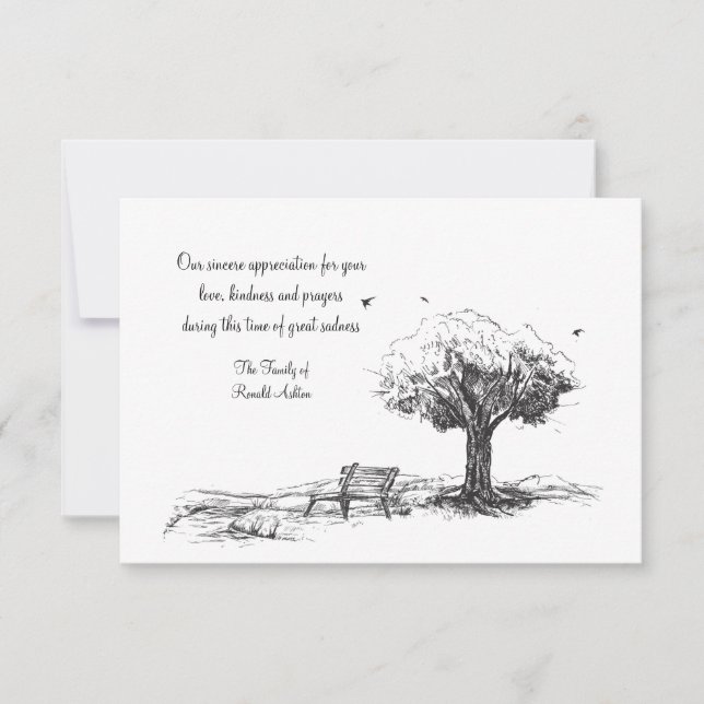 Cartões de agradecimentos de Simpatia de Banco de  (Frente)