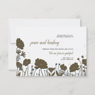 Cartões de agradecimentos de simpatia de energia 