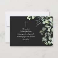 Cartões de agradecimentos de Simpatia Eucalyptus