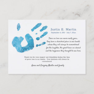 Cartões de agradecimentos de Simpatia Palm Impress