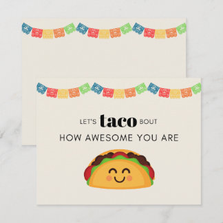 Cartões de agradecimentos de Taco