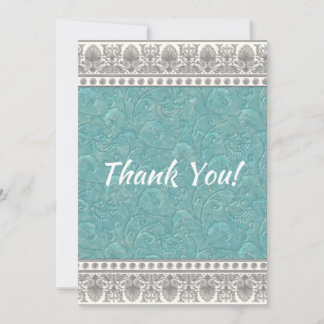 Cartões de agradecimentos de Textura Aqua