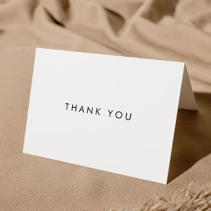 Cartões de agradecimentos de Tipografia Chic