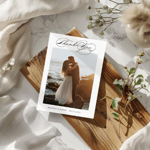 Cartões de agradecimentos de Tipografia Luxuosa Fo