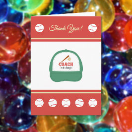 Cartões de agradecimentos de treinador esportivo d