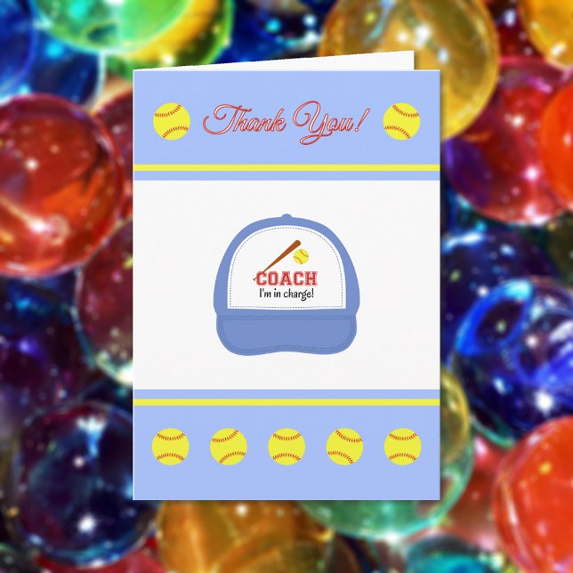 Cartões de agradecimentos de treinador para esport (Criador carregado)