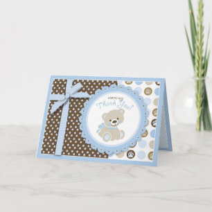 Cartões de agradecimentos De Urso De Teddy