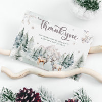 Cartões de agradecimentos de veados da Woodland Ch