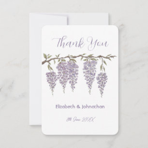 Cartões de agradecimentos de Wisteria
