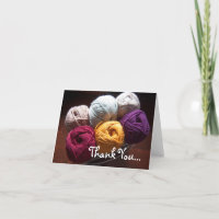 Cartões de agradecimentos de Yarn para Knitter Cro