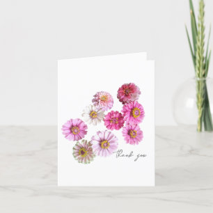 Cartões de agradecimentos de Zinnia Rosa