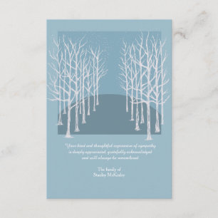 Cartões de agradecimentos desencapados do funeral