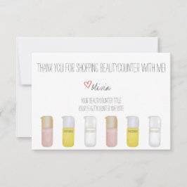 Cartões de agradecimentos desenhado à mão