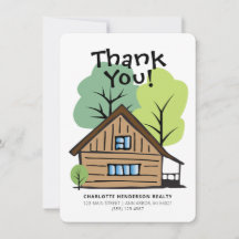 Cartões de agradecimentos Desenhado À Mão Do Clien