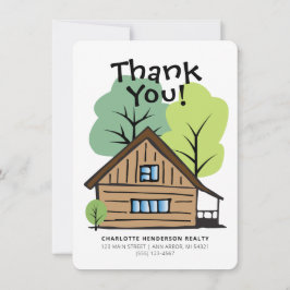 Cartões de agradecimentos Desenhado À Mão Do Clien