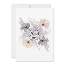 Cartões de agradecimentos design da ventoinha