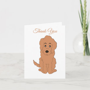 Cartões de agradecimentos Design de Goldendoodle