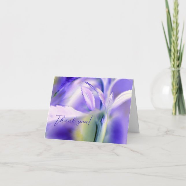 Cartões de agradecimentos Design floral (Frente)