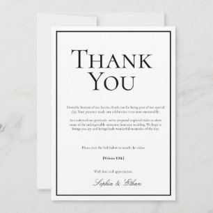 Cartões de agradecimentos digital tradicional simp