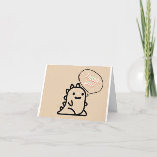 Cartões de agradecimentos Dinossauro