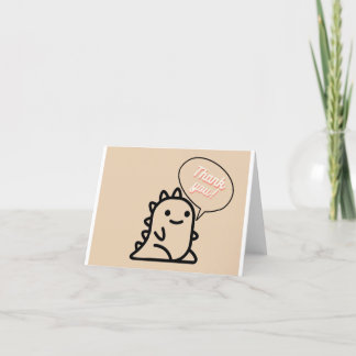 Cartões de agradecimentos Dinossauro