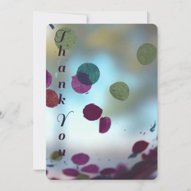 Cartões de agradecimentos do aniversário (Frente)