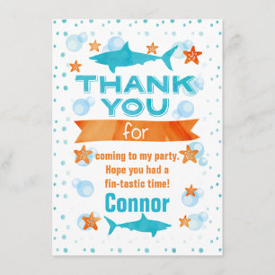 Cartões de agradecimentos do aniversário do